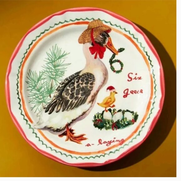 Anthropologie Other - Nathalie Lete 6 Geese Plate
